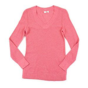 GAP pink Bella V-neck tunic sweater in Potpourri pink size XS